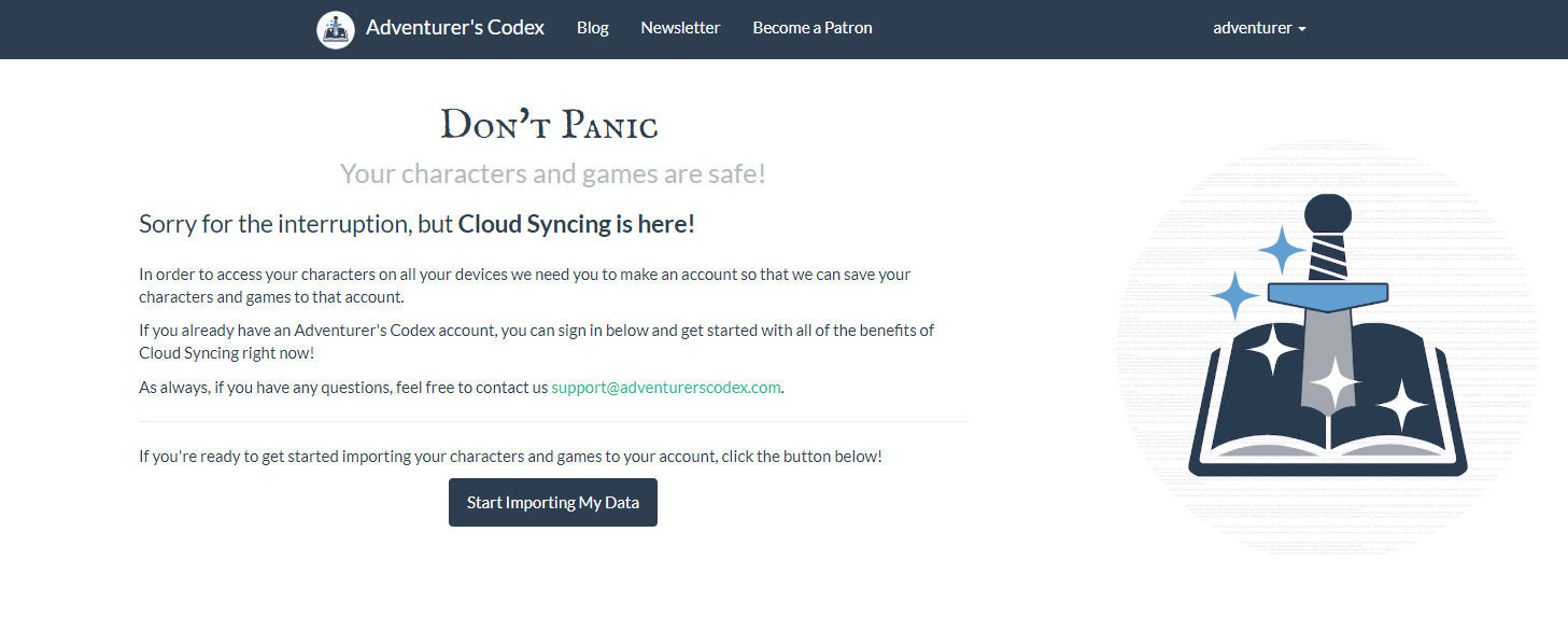 Cloud Syncing Migration Start