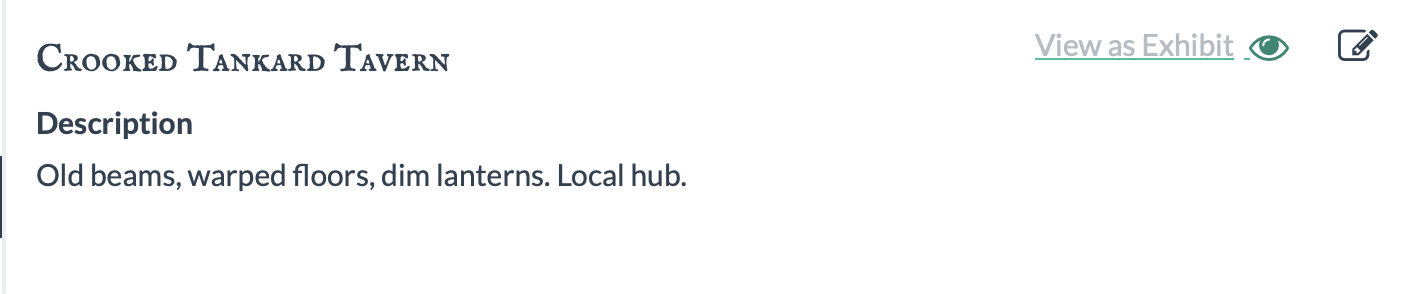 A look at the encounter-item preview